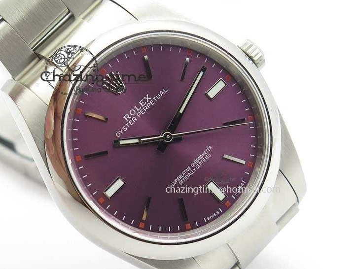 39mm 114300 Bracelet Dial SS On Best Edition SA3132 JF Oyster 1:1 Grape Perpetual 0228